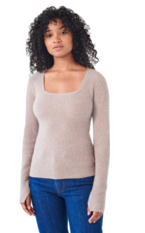 Cashmere Square Neck Sweater