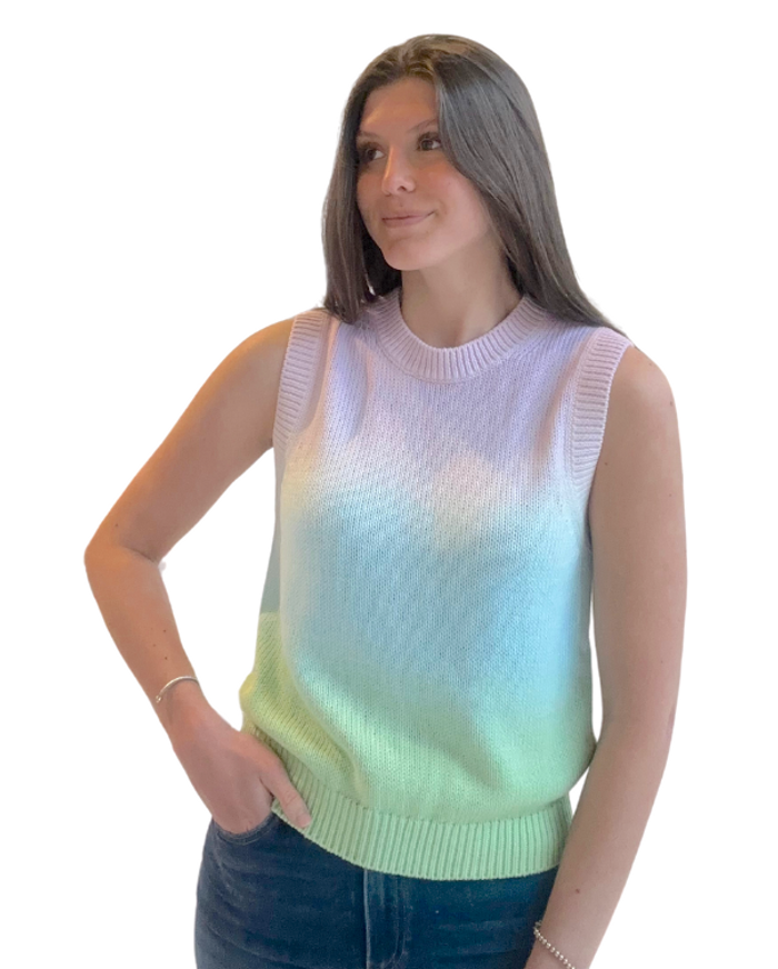 Cotton Linen Dip Dye Shell 