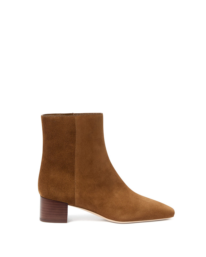 Ginny Square Toe Ankle Boot - Cacao