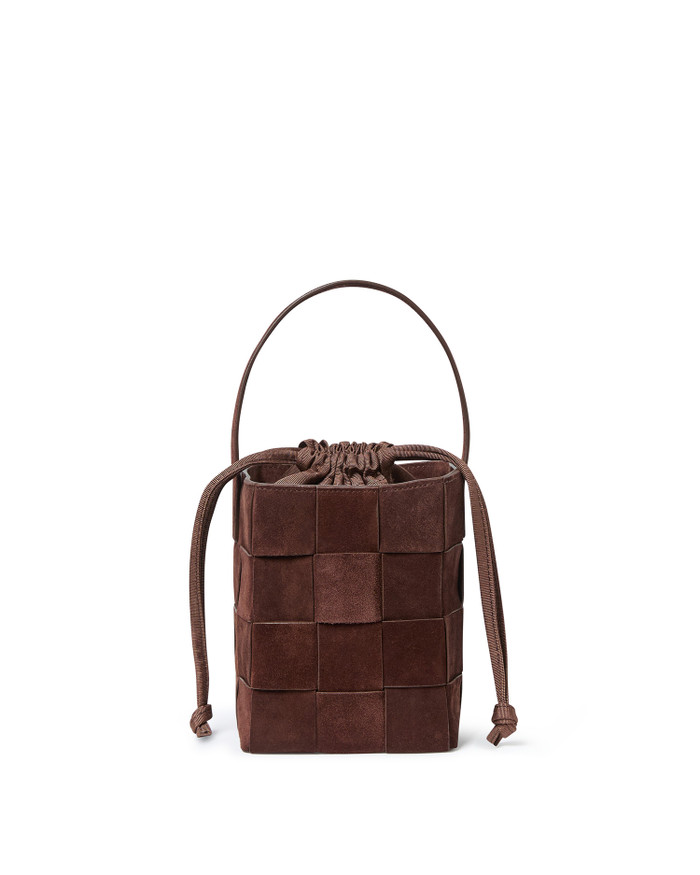 Laith Wide Woven Top Handle - Espresso