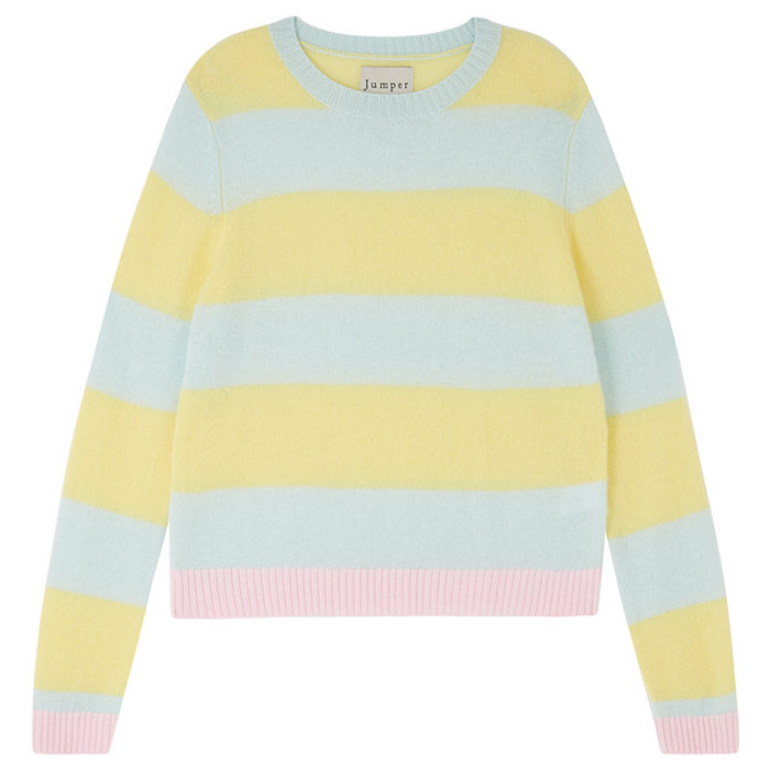 Contrast Crew - Light Yellow/Marshmallow
