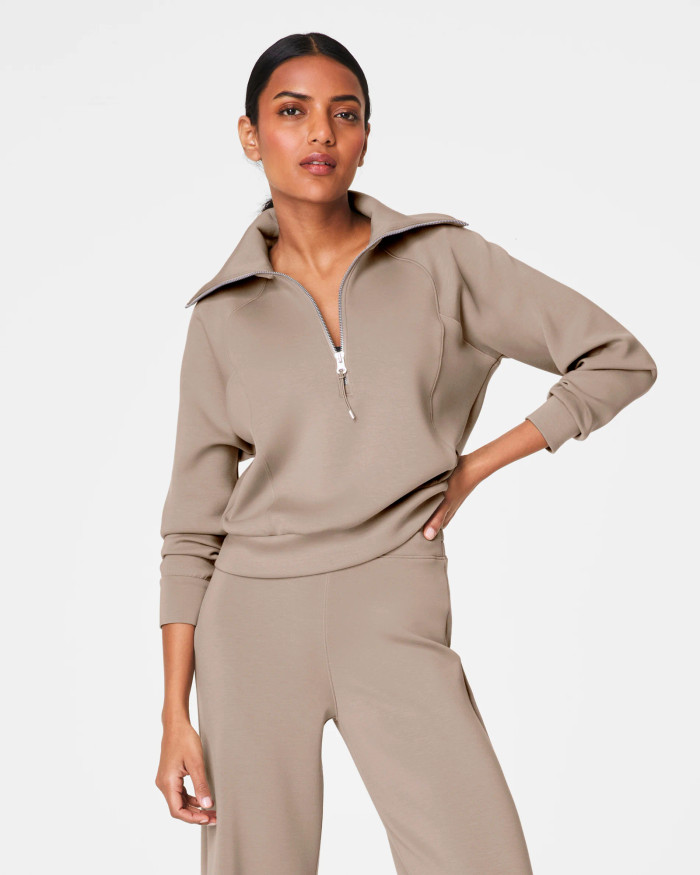 Air Essentials Half Zip - Ashwood