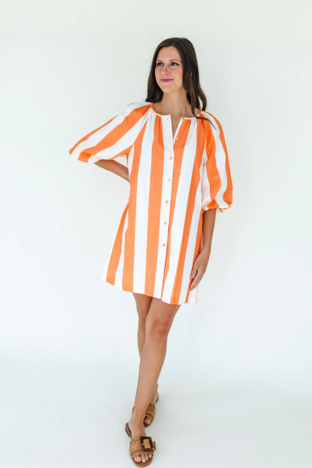 Emma Dress - Cabana Stripe