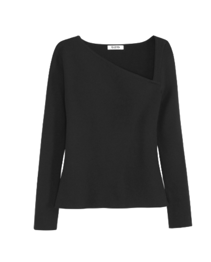 Asymmetrical Neckline Pullover Asymmetrical Neckline Pullover