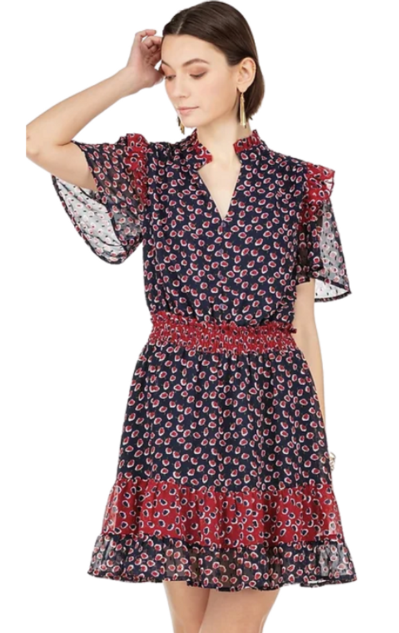 Flutter Sleeve Block Dress Flutter Sleeve Block Dress