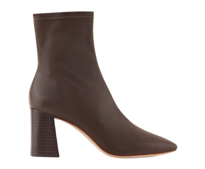 Elise Chocolate Stretch Bootie