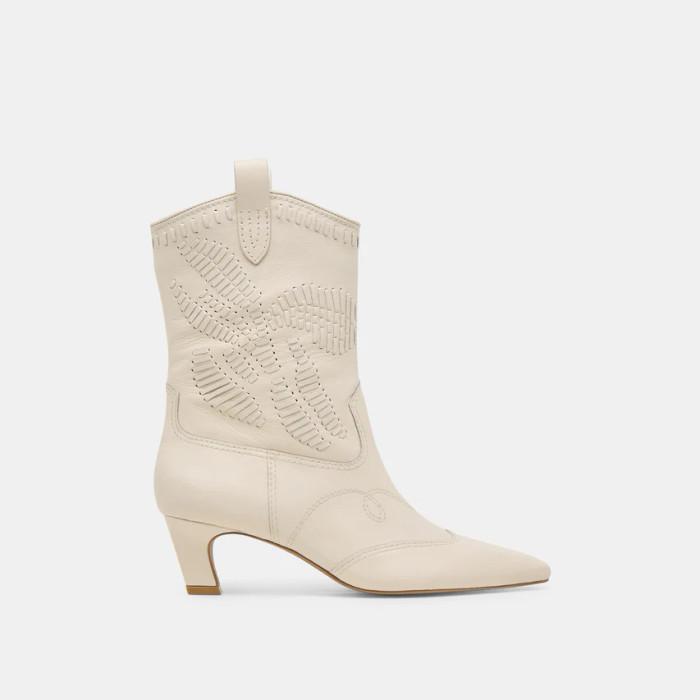 Tavla Boot - Off White Leather