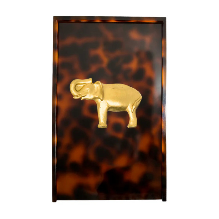 Elephant Guest Towel Box - Tortoise