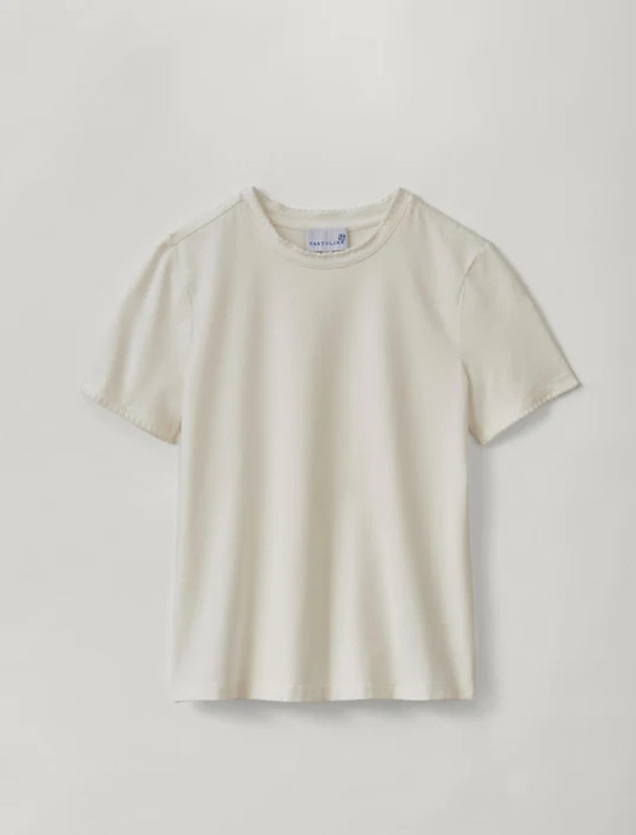 Dylan Crewneck Tee - Optic White