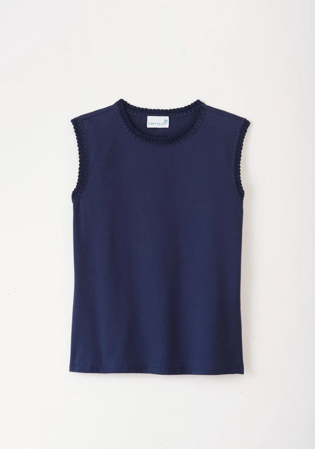 Logan Crew Neck Tank - Midnight Blue Logan Crew Neck Tank - Midnight Blue