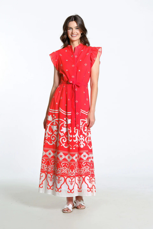 Taylor Dress - Cerise Tulum