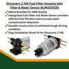 Mahle Td5 Fuel Filter Housing with Filter & Water Sensor for Discovery 2 Td5, automotive fuel filter housing with water sensor and filter component.