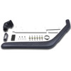 Safari Raised Air Intake Snorkel Kit for Discovery 2 Td5 and V8, left side fitment, including various components and mounting hardware for off-road vehicle protection.