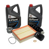 Complete Defender Td5 service kit with Comma X-Flow Type F Plus 5W-30 oil