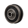 Direct Replacement Crankshaft Pulley And Damper for Defender/Discovery 2 Td5, image showing a metallic crankshaft pulley with grooves and central mounting hole.