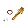Direct Replacement Air Bleed Valve Kit for Defender Td5 and Discovery 2 Td5, close-up of a small brass valve with threaded end and rubber washer for vehicle air systems.