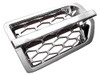 Britpart Air Intake Wing Grille Chrome Discovery 4 Style for Discovery 3, chrome air intake grille with honeycomb design for Land Rover Discovery models. Britpart Air Intake Wing Grille Chrome Discovery 4 Style for Discovery 3, chrome air intake grille with honeycomb design for Land Rover Discovery models.
