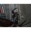 Britpart Black Aluminium Heater Control Knob for Defender (1986-2006) | DA8945, close-up of the black aluminium heater control knob attached to a vehicle dashboard.