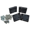 Britpart Door Hinge Kit - DA1305, black replacement hinges with screws, nuts, and fittings for vehicle door assembly.