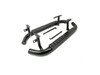 Terrafirma Black Fire & Ice Style Side Steps - LR008379B for Defender 90, black metal side steps with textured footrests and mounting hardware included. Terrafirma Black Fire & Ice Style Side Steps - LR008379B for Defender 90, black metal side steps with textured footrests and mounting hardware included.