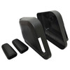 OEM Parts Replacement Front Seat Outer Handle and Cover Kit for Defender (1986-2006), black handle and cover set with mounting fittings for vehicle seat adjustment.