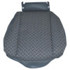 Britpart Front Outer Seat Base Cushion Cover - HCA106010LOY for Defender, front outer seat base cushion with textured fabric and grey leather sides.