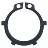 Britpart Detent Circlip for Discovery 3/4, black metal circlip designed to secure components in automotive applications. Britpart Detent Circlip for Discovery 3/4, black metal circlip designed to secure components in automotive applications.
