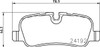 Land Rover Freelander 2 2012-2014 Rear Brake Pads Britpart XS - LR043285G