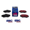 EBC Brakes Front Brake Pads EBC Ultimax for Discovery 2, technical drawing of brake pad dimensions and structure.