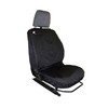 Britpart Front Waterproof Black Seat Covers Up to 2007 - 3 Seats for Defender, front seat cover designed for Defender vehicles with waterproof black material and compatibility for up to 2007 models.