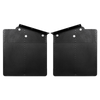 Defender 90 Rear Wide Mudflap Pair with Yellow Logo and No Exhaust Cut Out from JGS4x4