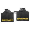 Defender 110/130 Rear Wide Mudflap Pair with Yellow Logo from JGS4x4