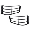 Britpart Front Lamp Guard Pair - STC53193 for Discovery 2, black protective grille guards for vehicle headlights.