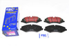 JGS 4X4 Performance Brake Kit - Drilled & Grooved Discs with EBC Pads for Range Rover Sport L320, image showing front brake discs and pads with packaging. JGS 4X4 Performance Brake Kit - Drilled & Grooved Discs with EBC Pads for Range Rover Sport L320, image showing front brake discs and pads with packaging.