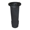 CONTITECH Rear Air Suspension Spring Bag for Discovery 2, black rubber air spring with metal fittings and retaining clips.