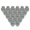 Britpart Alloy Wheel Nut Set of 20 for Discovery 3 & 4, metallic wheel nuts with blue and white washers included. Britpart Alloy Wheel Nut Set of 20 for Discovery 3 & 4, metallic wheel nuts with blue and white washers included.