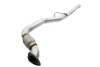 Terrafirma De-Cat Front Down Pipe for Discovery 3 2.7 TDV6, automotive exhaust component with curved metal pipe and flex joint for vehicle emission system.