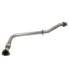 Terrafirma De-cat Down Pipe for Defender Td5 & Discovery 2 Td5, automotive engine exhaust component made of metal with curved and straight sections.
