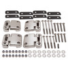 Defender Stainless Steel Second Row Door Hinge Kit from JGS4x4