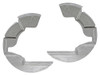 Galvanised Front Backing Plate Set for Defender - DA2860