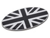 Union Jack Oval Badge for Black and Chrome Self-Adhesive from JGS4x4