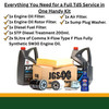 Defender Td5 engine service kit with MAHLE filters, Comma 5W30 oil and STP diesel treatment
