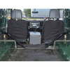 Installed TF1810 Tubular Bulkhead Removal Kit providing extra legroom in a Land Rover Defender