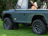 Wheel Arch Eyebrow Kit in Gloss Black Including Fixing Rivets Set of Four Arches for Defender OEM