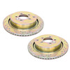 Performance Drilled and Grooved Rear Brake Discs & EBC Brake Pad Kit for Range Rover Sport from JGS4x4