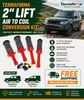 Terrafirma TF267EXP heavy duty 2 inch air to coil conversion kit