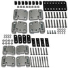 Front & Rear 2nd Row Full Door Hinge Kit Sets for Defender 110 & 130 from JGS4x4