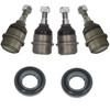 Front Axle Ball Joint Kit (FK0363) with Driveshaft Seals and Delphi Ball Joints for Discovery 2 & Range Rover P38 from JGS4x4