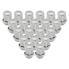 Set of 20 Alloy Wheel Nuts with Stainless Steel Cap for Freelander 2, Discovery Sport, Range Rover Evoque, and Range Rover Velar | LR001381 from JGS4x4