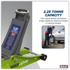 Low Profile Rocket Lift Trolley Jack 2.25 Tonne - Green